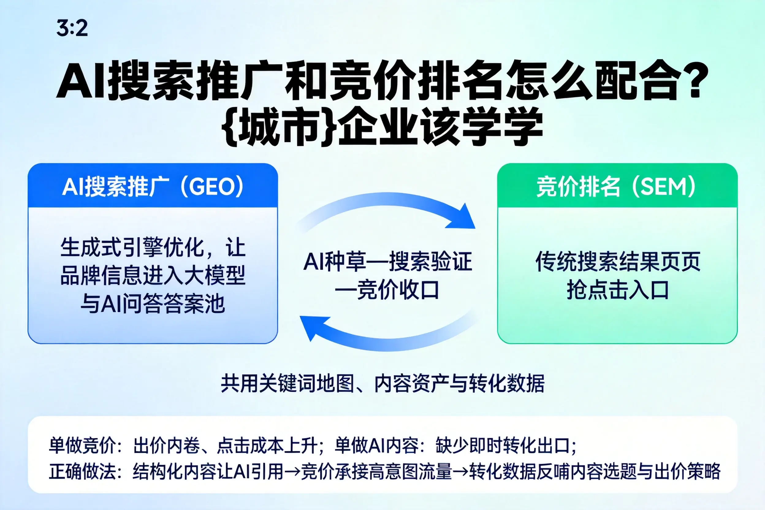AI搜索推广和竞价排名怎么配合？贵阳企业该学学