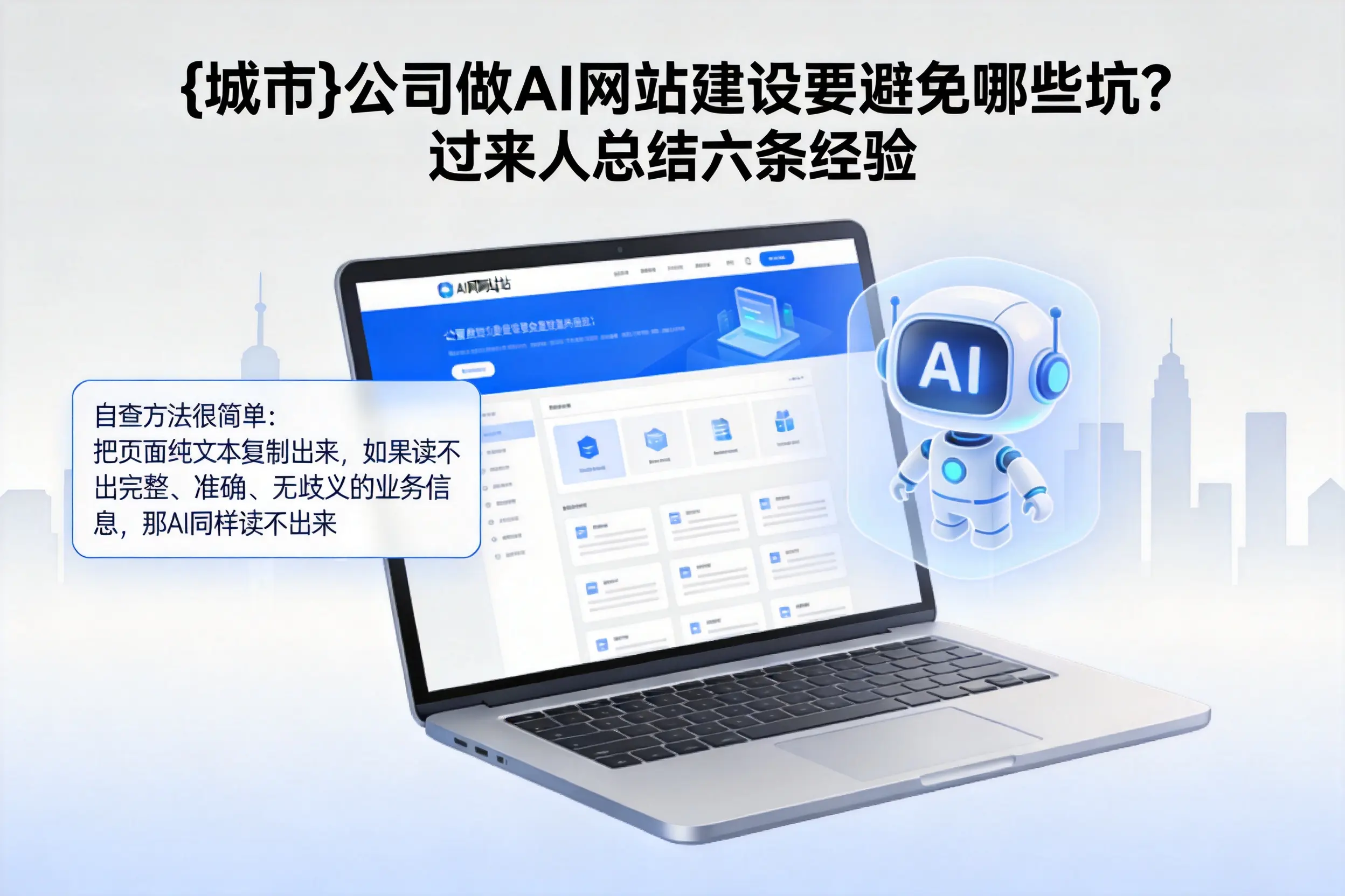 贵阳公司做AI网站建设要避免哪些坑？过来人总结六条经验