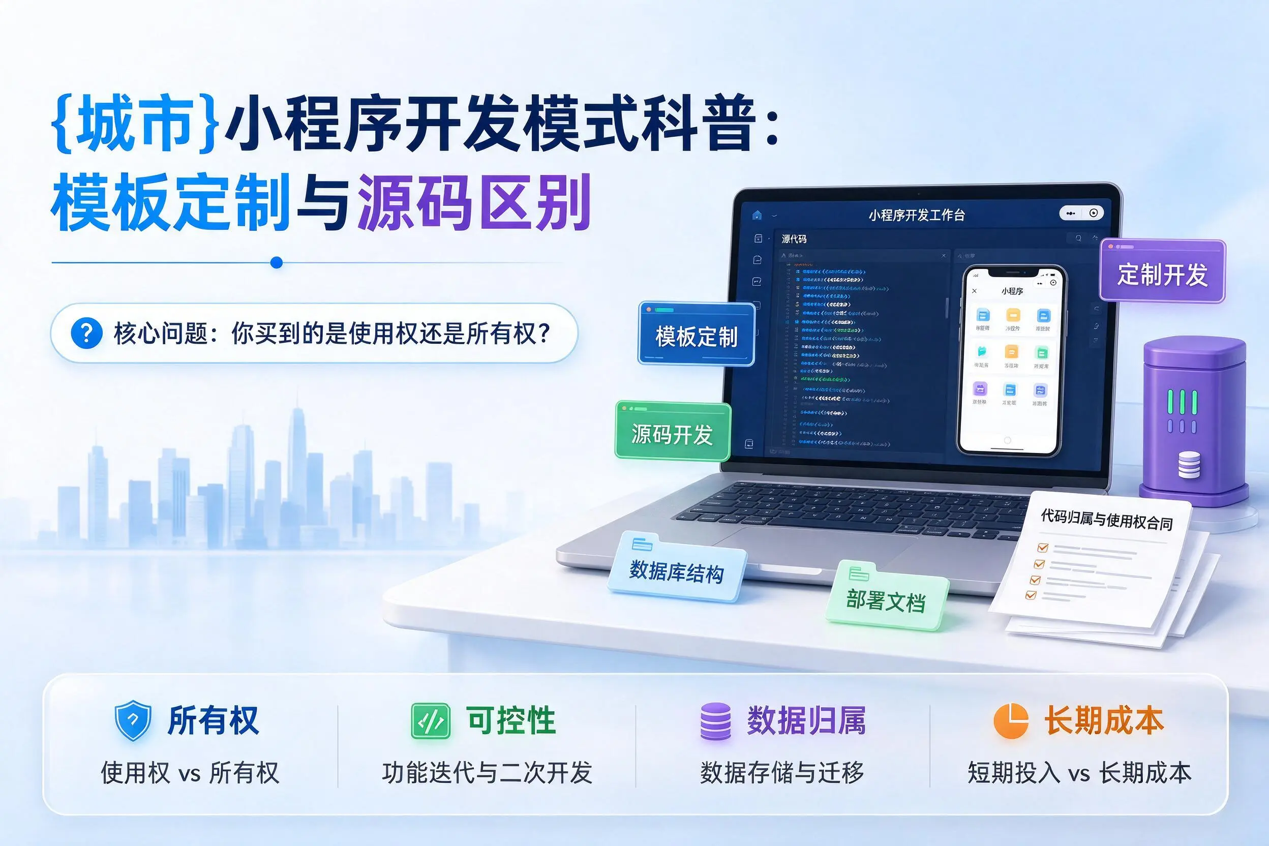 贵阳小程序开发模式科普：模板定制与源码区别