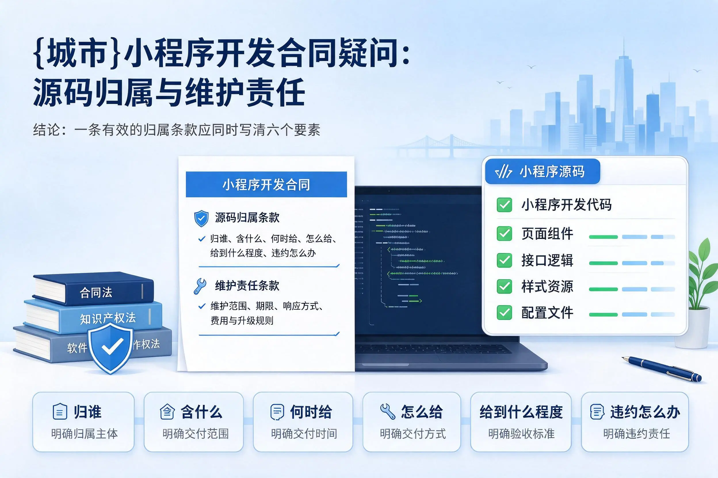 贵阳小程序开发合同疑问:源码归属与维护责任
