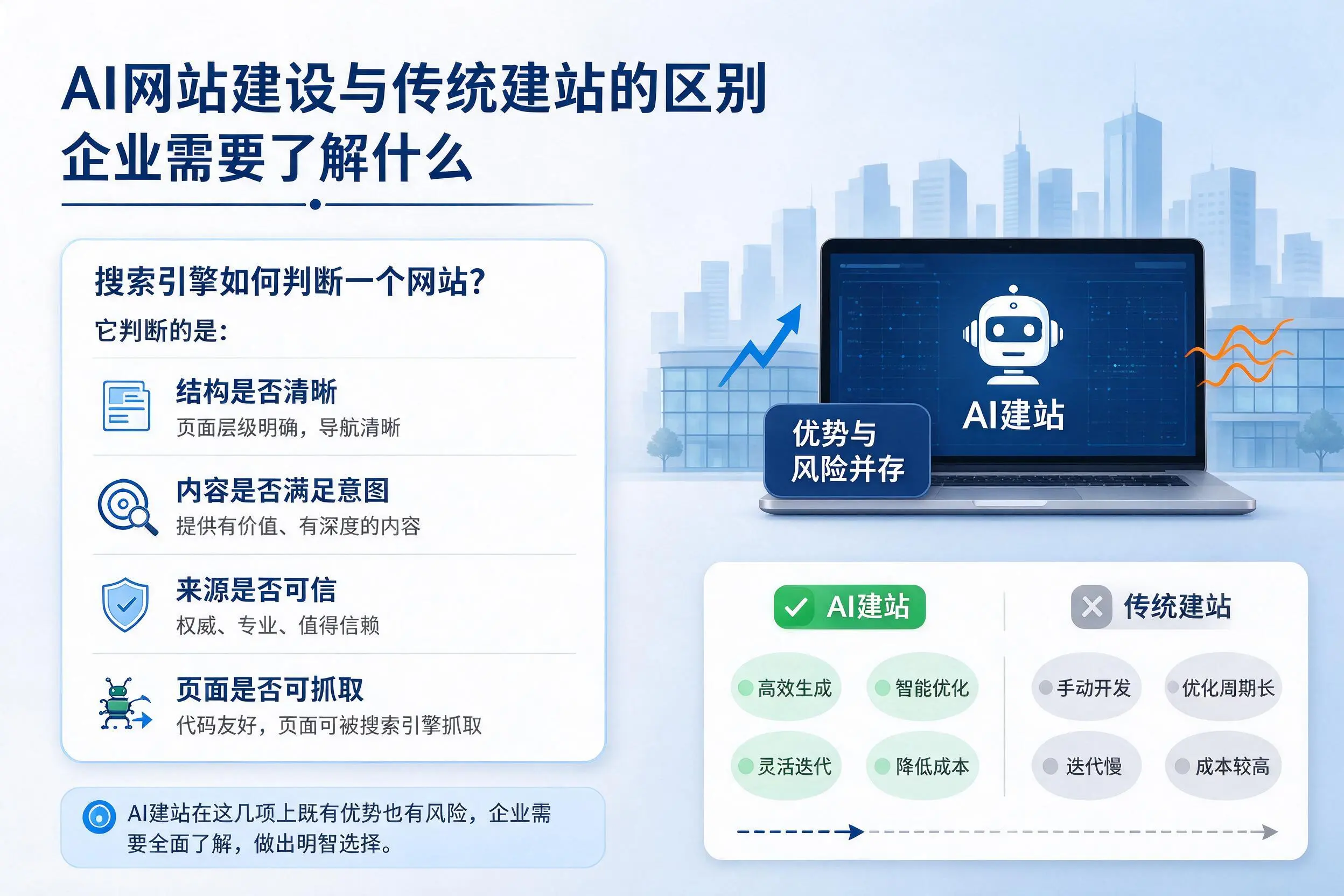 AI网站建设与传统建站的区别,贵阳企业需要了解什么