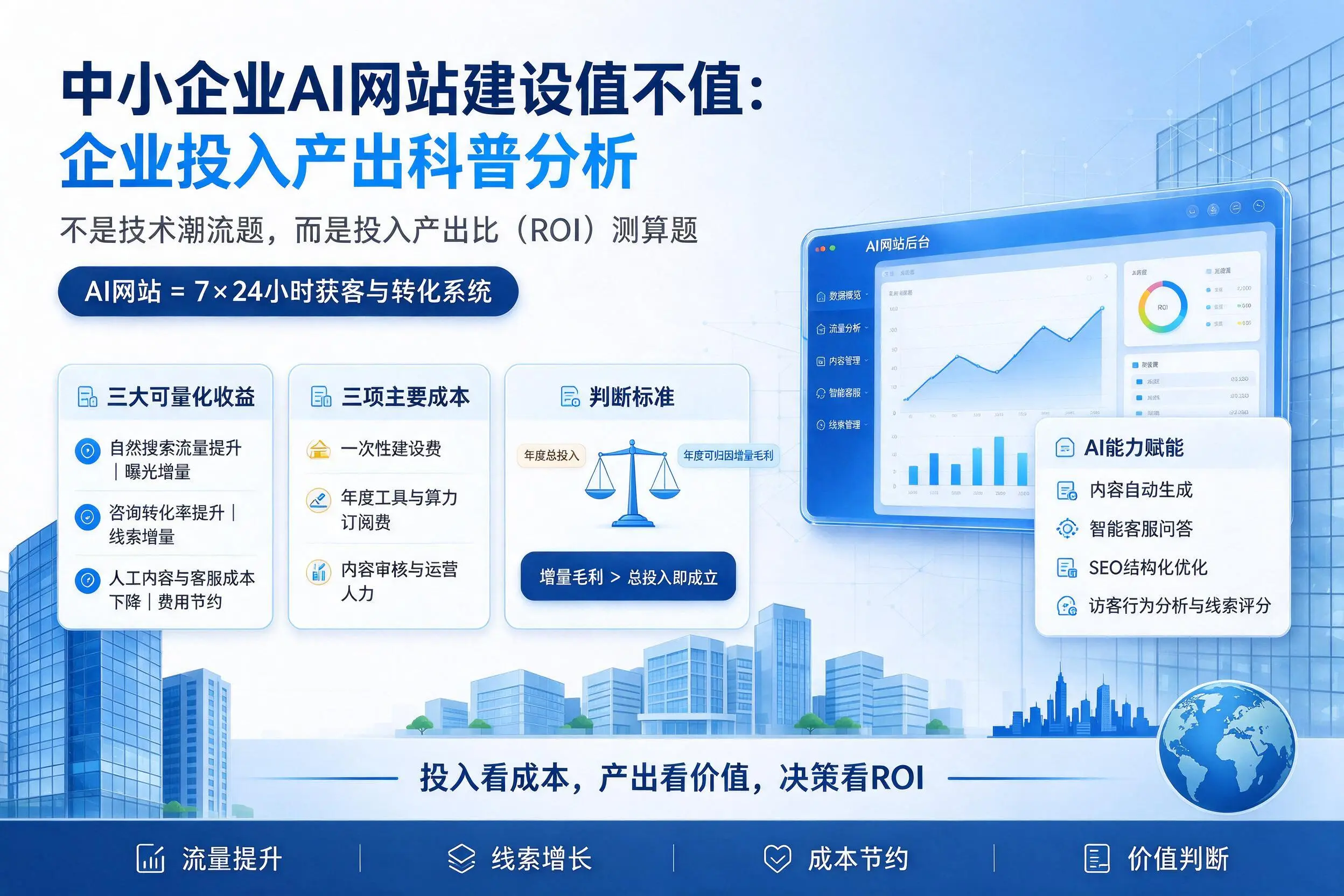 中小企业AI网站建设值不值：贵阳企业投入产出科普分析