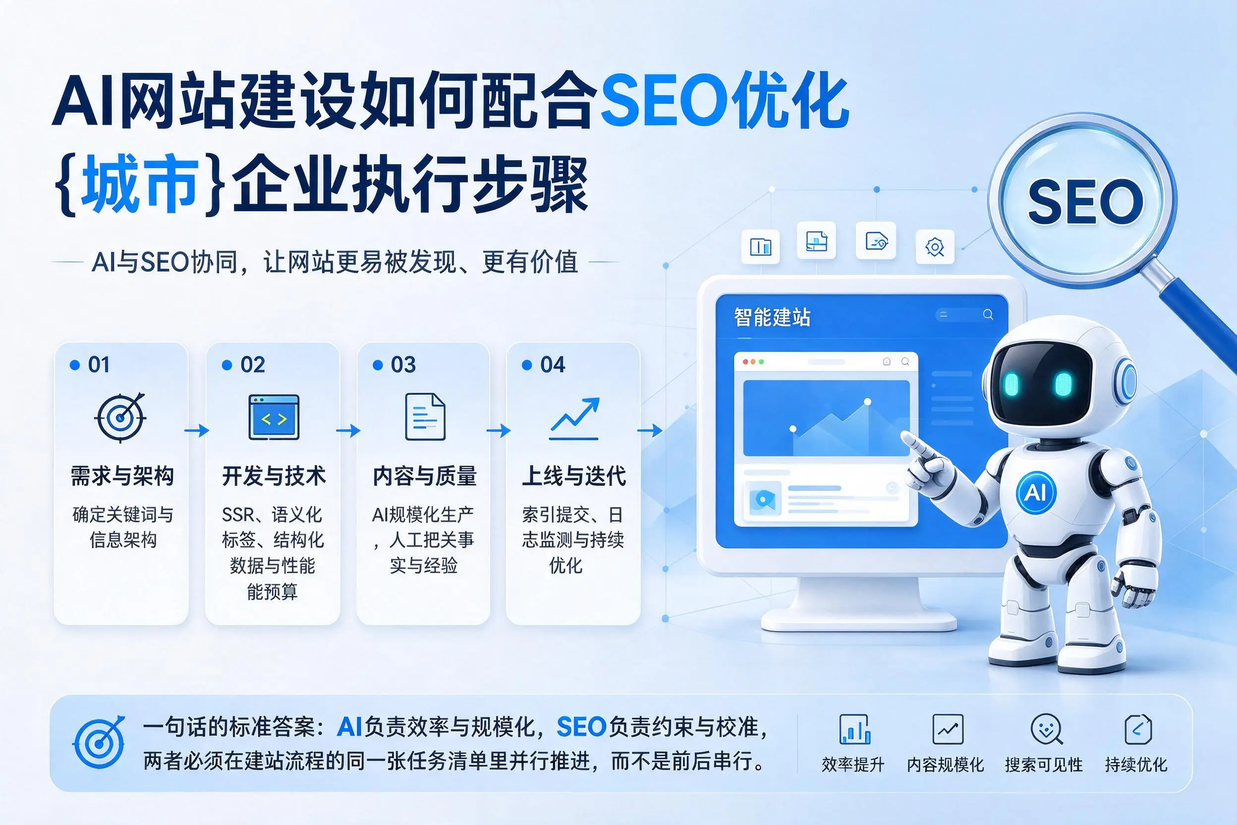 AI网站建设如何配合SEO优化，贵阳企业执行步骤
