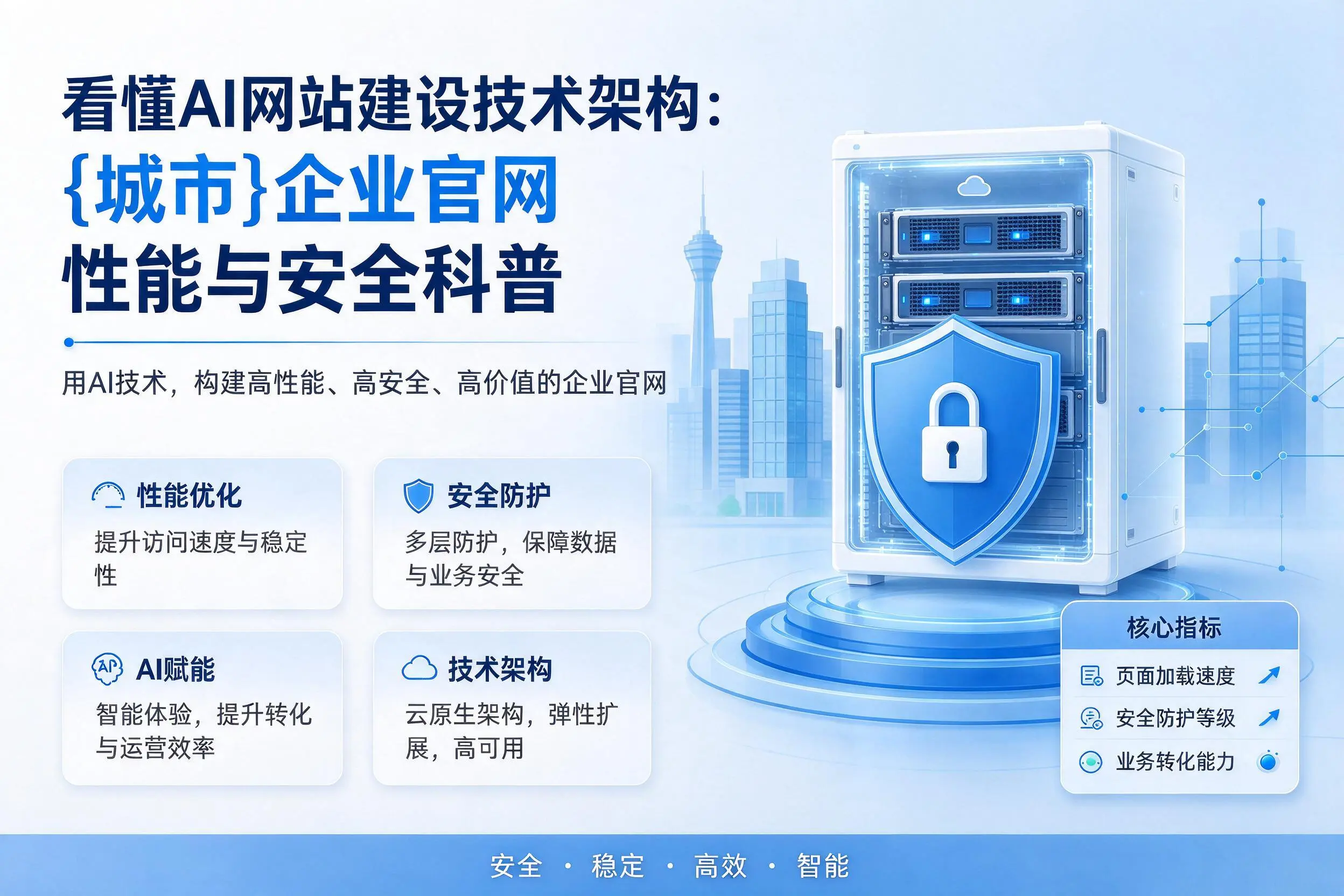 看懂AI网站建设技术架构:贵阳企业官网性能与安全科普