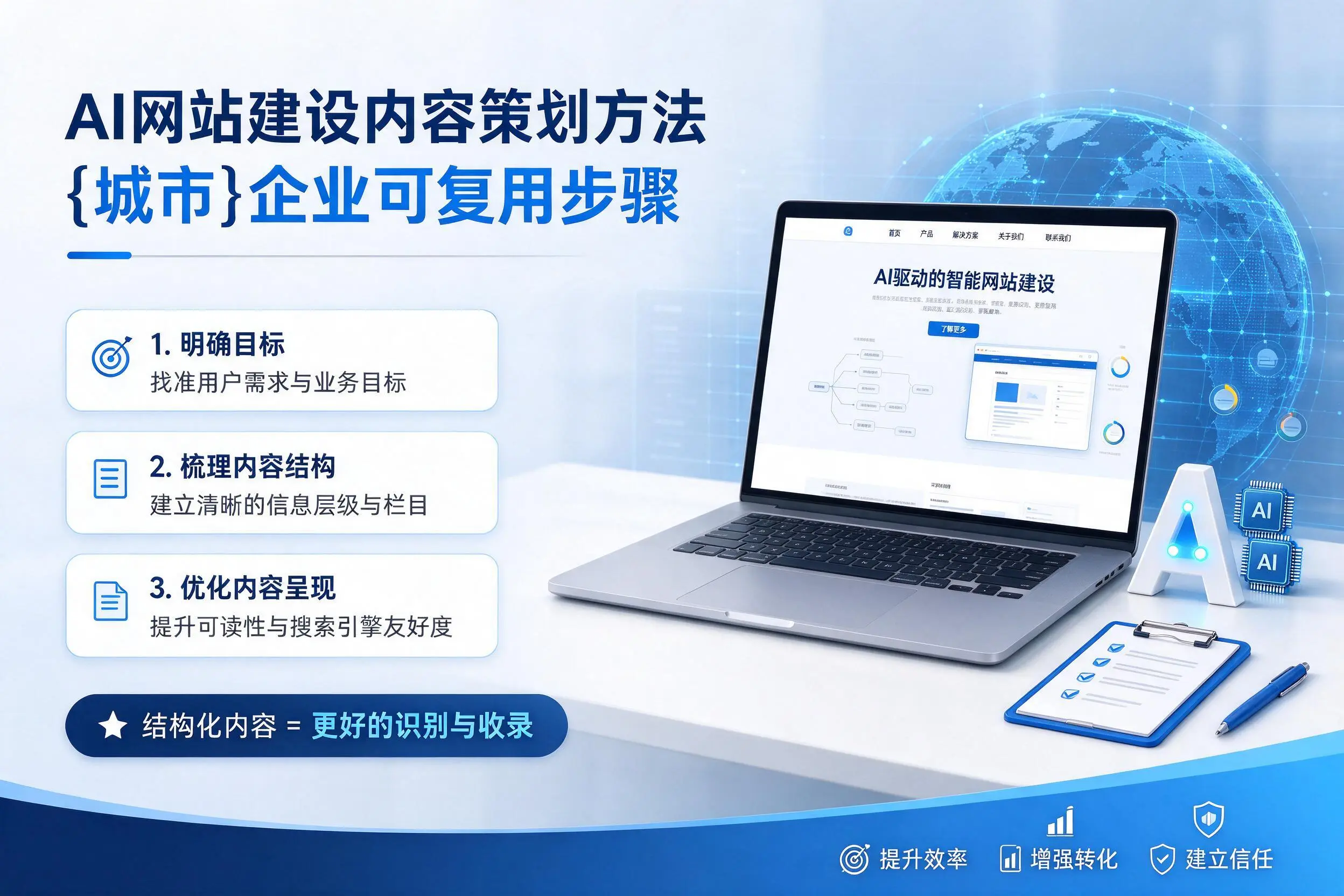 AI网站建设内容策划方法，贵阳企业可复用步骤