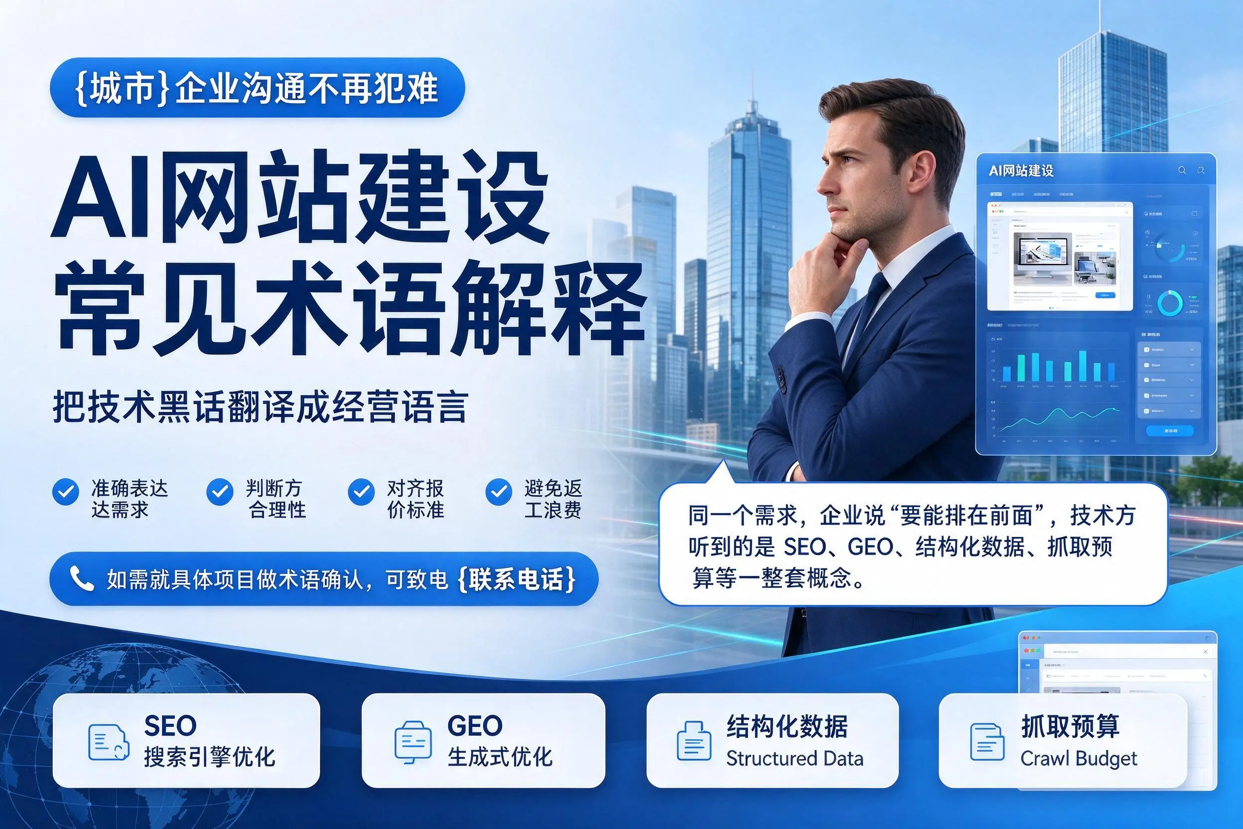AI网站建设常见术语解释,贵阳企业沟通不再犯难