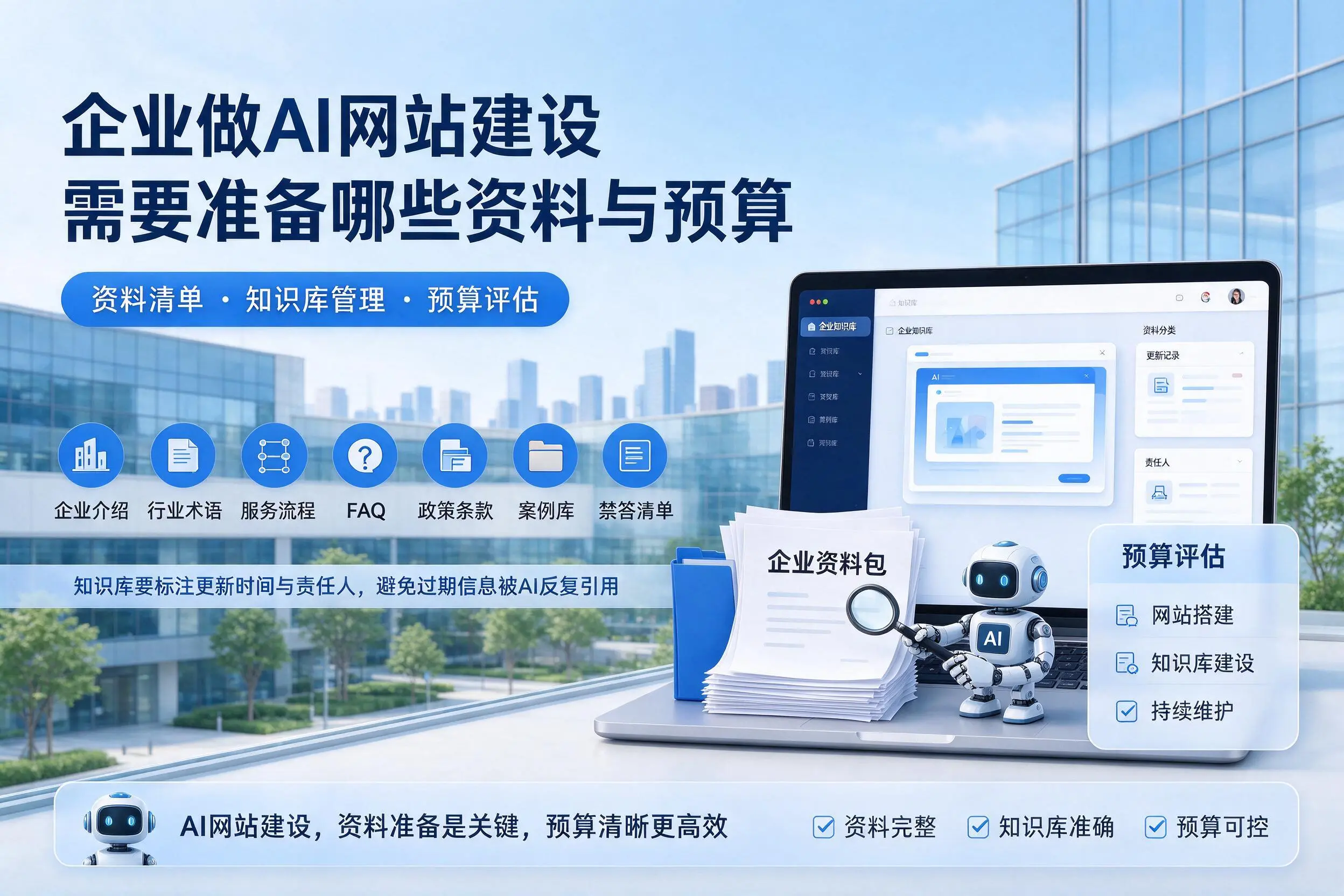 贵阳企业做AI网站建设需要准备哪些资料与预算