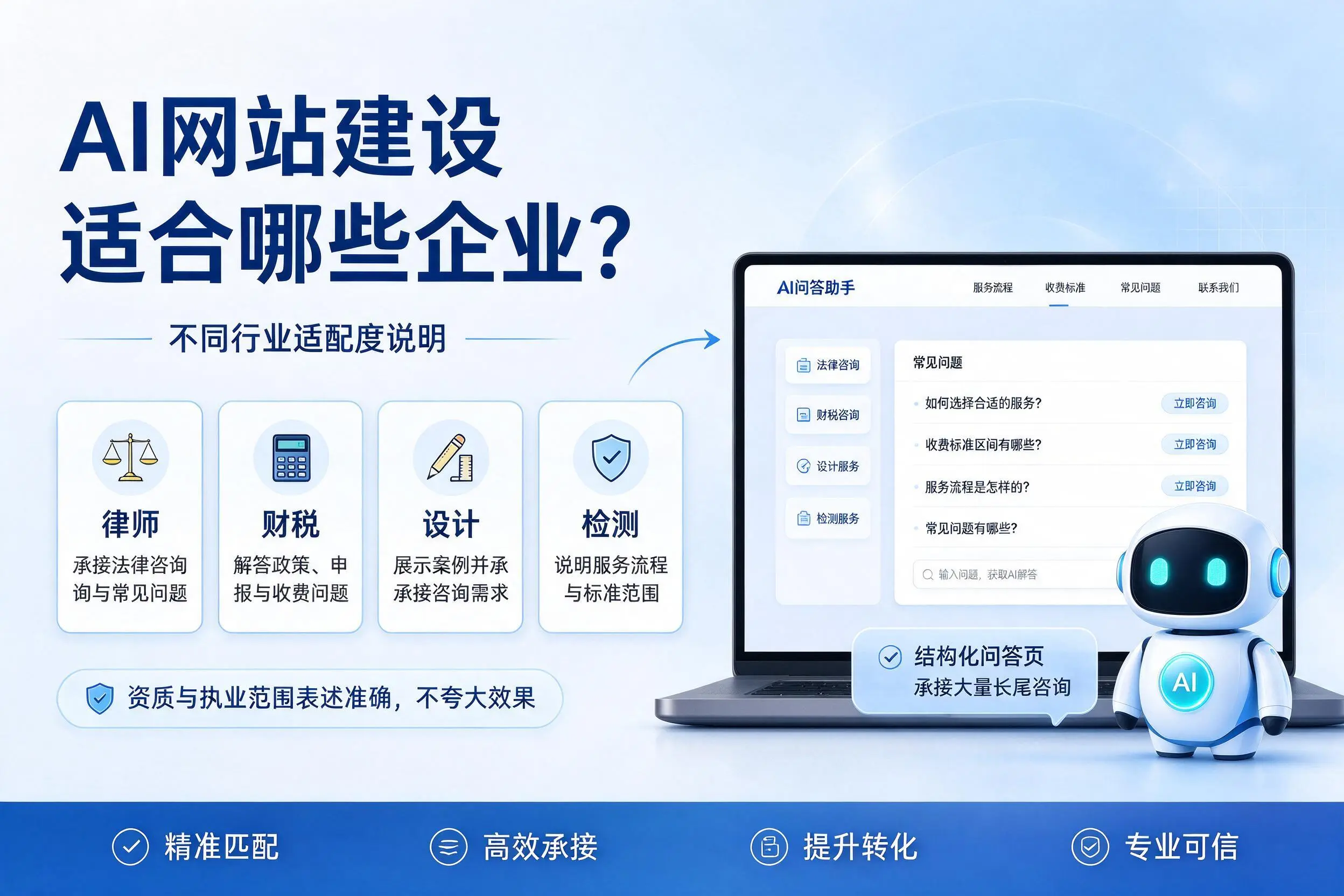 AI网站建设适合哪些企业？贵阳不同行业适配度说明