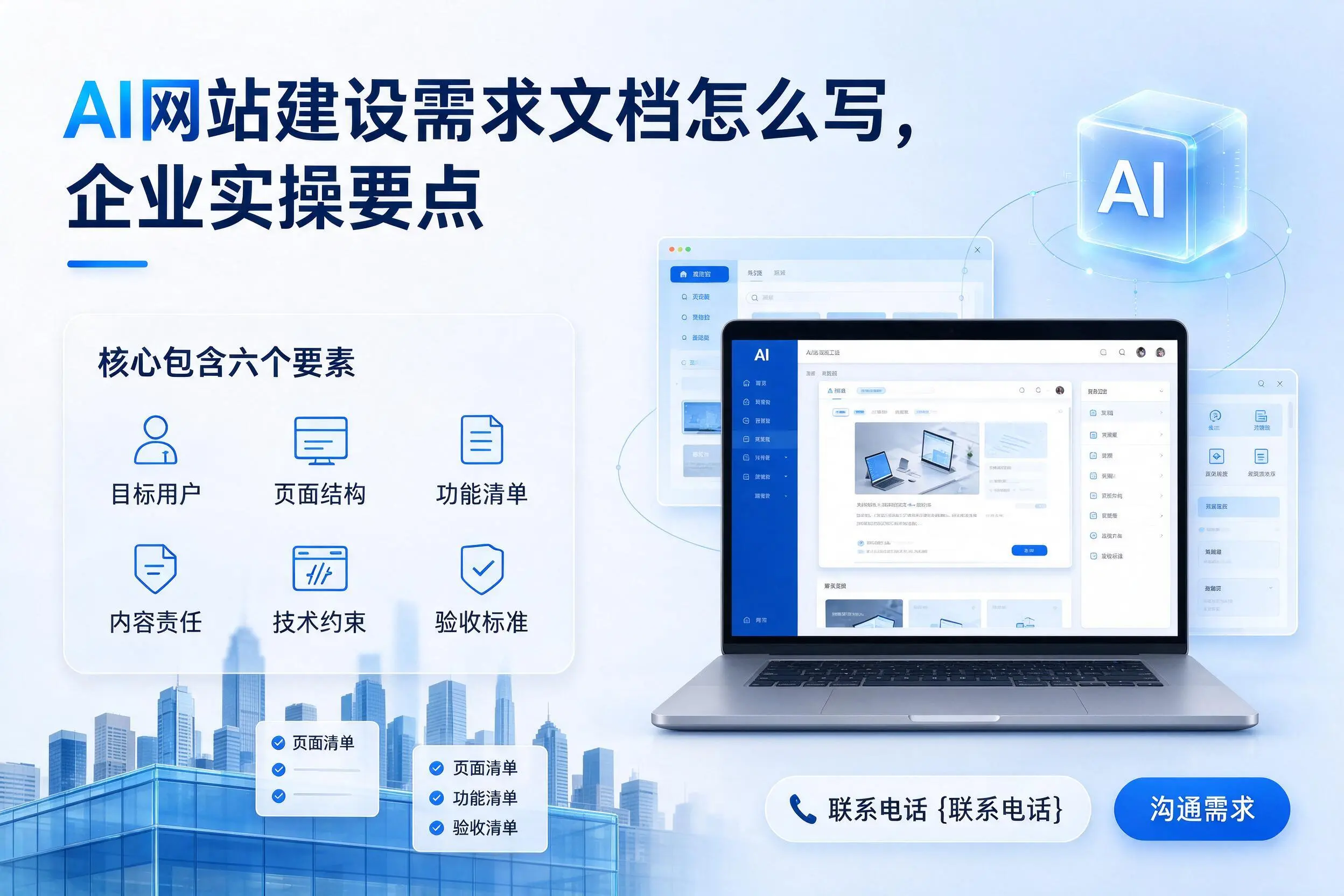AI网站建设需求文档怎么写，贵阳企业实操要点
